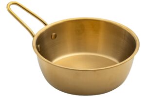 כלי הגשה נירוסטה ציפוי זהב 600 מ"ל***13603714