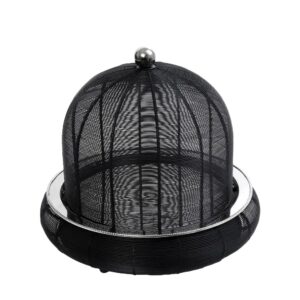 סוטז ראטן קוטר 35 + מכסה 32 ס"מ שחור