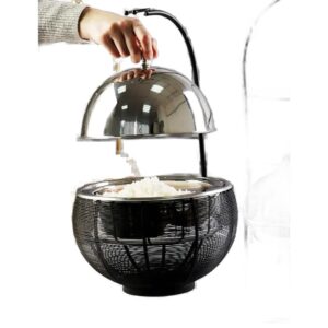 שפינג דיש ראטן 25 ס"מ גובה 30 ס"מ 1500ML שחור