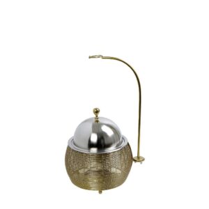 שפינג דיש ראטן 33 ס"מ גובה 37 ס"מ 3500ML זהב