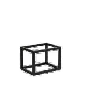 סטנד קוביה 14/20 ס"מ מתכת שחור