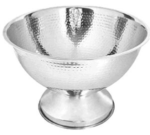 קערה פונץ נירוסטה 33 ס'מ רקוע על רגל 8 לטר