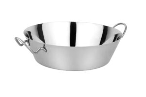 מחבת עמוקה נירוסטה 2 ידיות 24 ס'מ***1360S022
