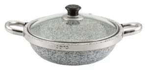 סיר אבן עם מסרגת נירוסטה 26X7.5 ס"מ