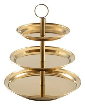 סטנד 3 קומות נירוסטה ציפוע זהב 20&25&30 - 13605825