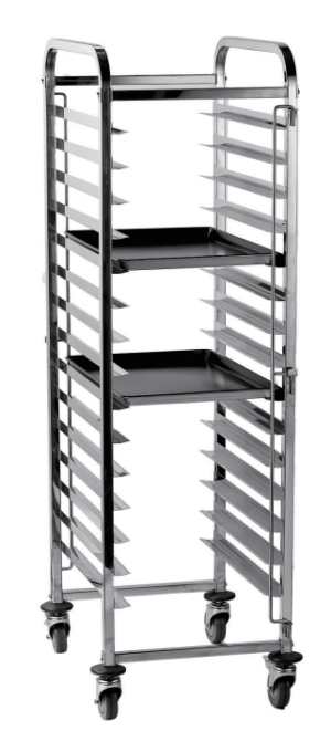 עגלה נירוסטה 16 שלבים 60X40 ס"מ