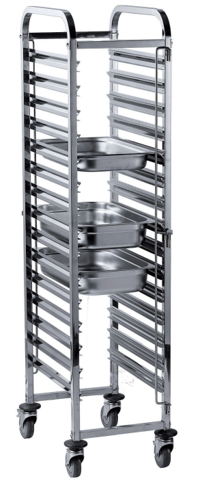 עגלה נירוסטה 16 שלבים 1/1 ס"מ