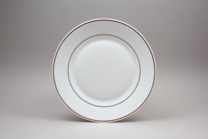 צלחת 27 ס"מ אולטרה פס בורדו"***L3002