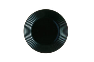 צלחת סטיירו 19 ס"מ שחור***L7613