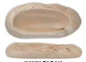 פלטה אובלית פורצלן 24 ס"מ Gyoza Mocarlo חום NRI24KY855A46