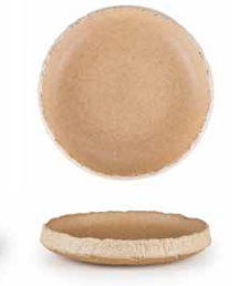 צלחת פורצלן עמוקה 22 ס"מ Stone Mocarlo חום STN22CK855A46