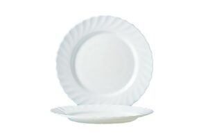 צלחת 19.5 ס"מ טריאנון לבן***d6887