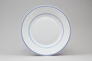 צלחת 25 ס"מ אולטרה פס כחול "***j9521